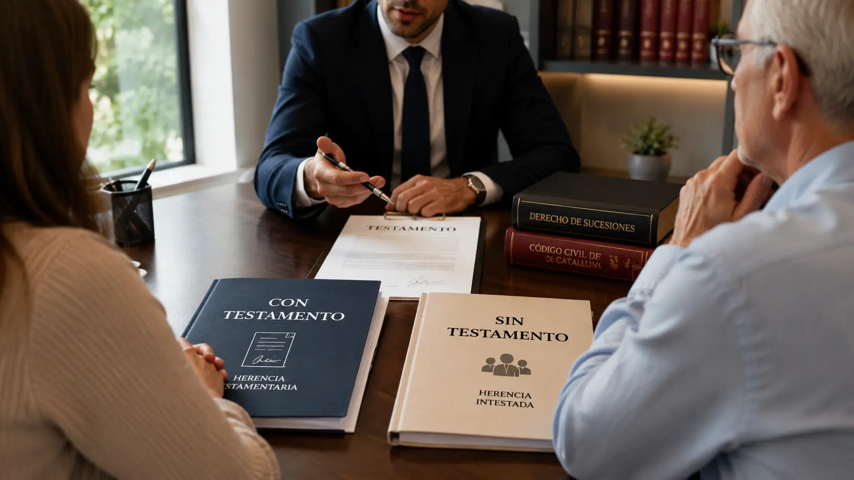 Diferencias entre herencia con testamento y sin testamento en Catalunya